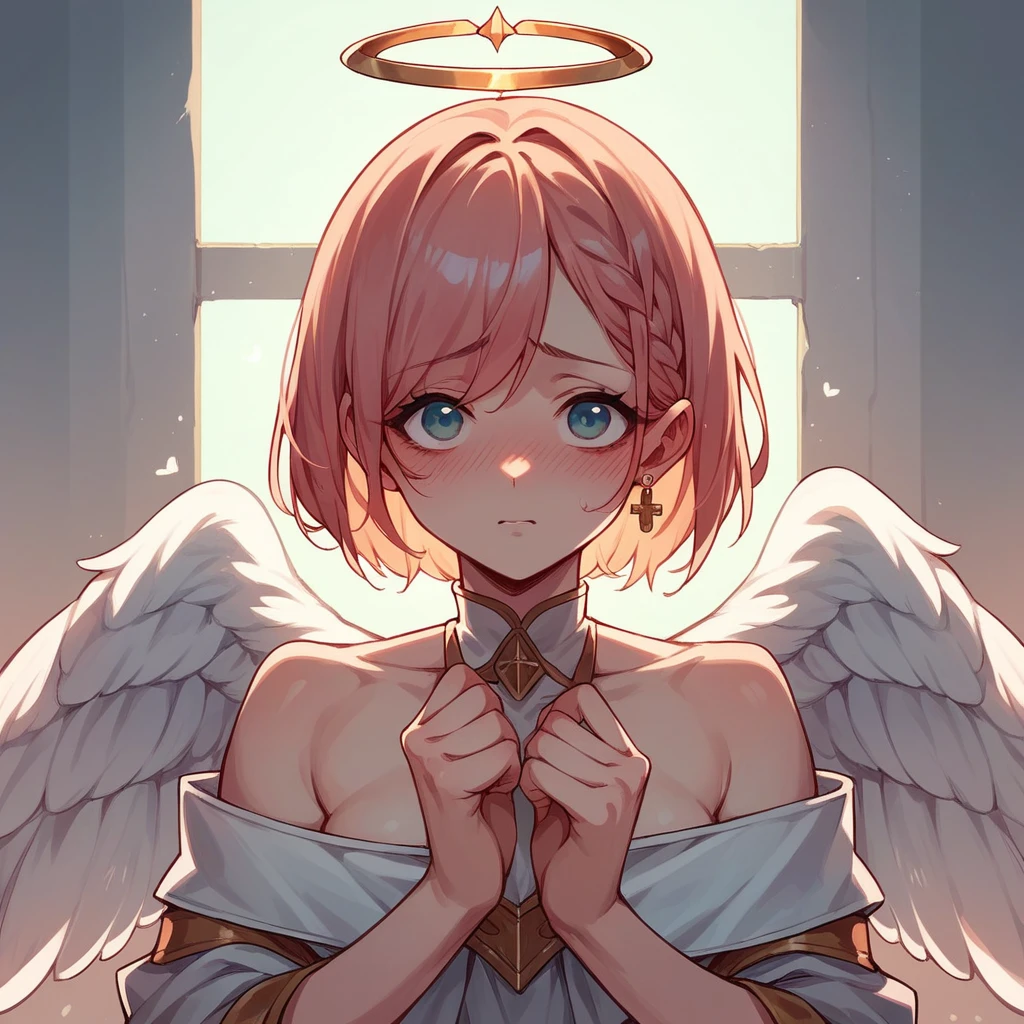 Shy angel