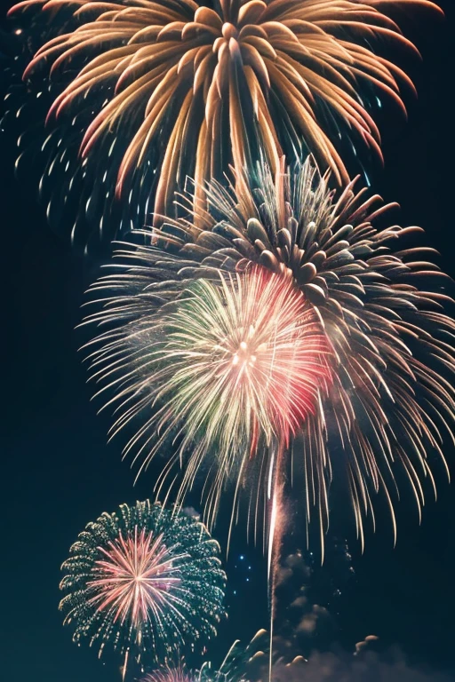 fireworks are lit up in the night sky with a black background, fireworks, [ fireworks in the sky ]!!, fireworks in background, firework, firework, celebrate, fireworks in the background, fireworks on the background, July 4, July 4, シャッターstock, firework smoke trails, Instagram Photos, Happy!!!, New Year&#39;s Eve, stock