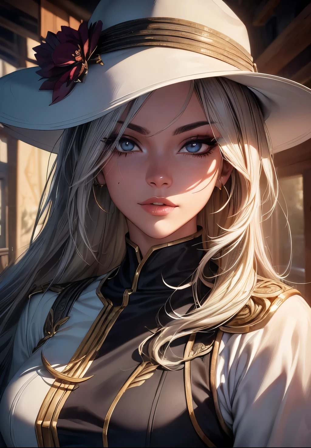 ASHE, (((work of art))), (((best qualityer: 1.4))), ((super detaill: 1.4)), beautiful exotic features, hyper-detailed facial features, expressive face, detailed textures, shader de pele natural, volumetrics, warm tones under your skin, ultra-high resolution
