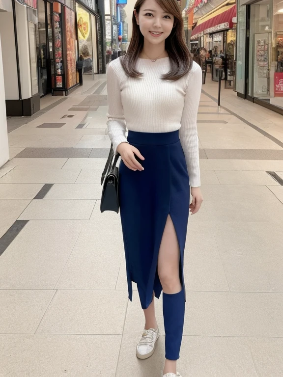 1 Woman, At the mall,Solitary,Smile,slim , 8K