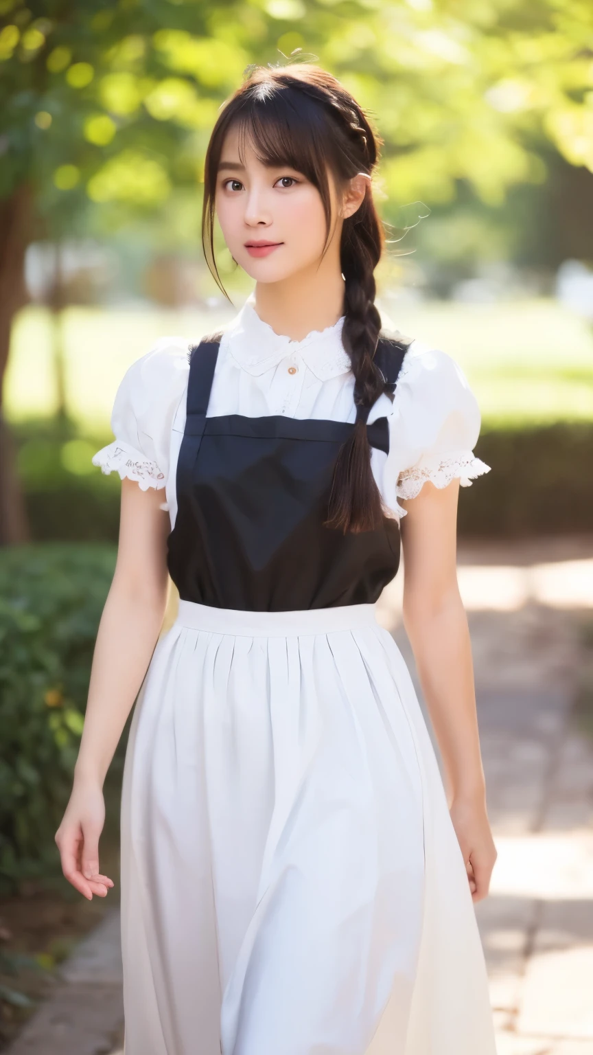 (((((Long shot of a woman walking slowly))))), (High definition:1.4)、(超Realisticな:1.4)、(Smooth lighting:1.05)、32K、1 Female、24 year old Japanese Victorian maid woman、Realistic lighting、Backlight、Facial Light、Ray Tracing、(Bright light:1.2)、(Quality improvement:1.4)、(最high qualityのリアルな質感の肌:1.4)、Fine grain、Detailed face、Quality Eyes、Dark brown eyes、White blouse、Ribbon tie、Black long skirt、(White apron)、Maid Headband、Dark brown hair、Braided hair、ponytail、(White silk ankle socks、Fabric frills)、Black strap pumps、(standing)、high quality, masterpiece, Very detailedな, High resolution, 4K, 超High resolution, Detailed Shadows, Ultra-realistic, Dramatic lighting, One Girl, alone, Detailed face, Realistic eyes, Realistic Skin, Dynamic Hair, Dynamic pose, Dynamic Angle, White floral dress, White Background, Urzan-6500-v1.1, (RAW Photos:1.2), ( Realistic:1.4), Beautiful detailed girl, Very detailed eyes and face, Beautiful attention to detail, Ridiculous, incredibly Ridiculous, Large file size, Very detailedな, High resolution, Very detailed, 最high quality, (Bright interior), (Soft Light), (Low contrast), (Shallow depth of field), (portrait of a beautiful woman illuminated by gentle light), (Very delicate and elegant depiction), shape, Very detailed, CG, Unified, 8k wallpaper, wonderful, Finer details, 最high quality, Very detailed CG Unified 8k wallpaper, Face Light, Cinema Lighting, One Girl, 16 years old, (((((Long shot of a woman walking slowly))))), (High definition:1.4)、(超Realisticな:1.4)、(Smooth lighting:1.05)、32K、1 Female、24 year old Japanese Victorian maid woman、Realistic lighting、Backlight、Facial Light、Ray Tracing、(Bright light:1.2)、(Quality improvement:1.4)、(最high qualityのリアルな質感の肌:1.4)、