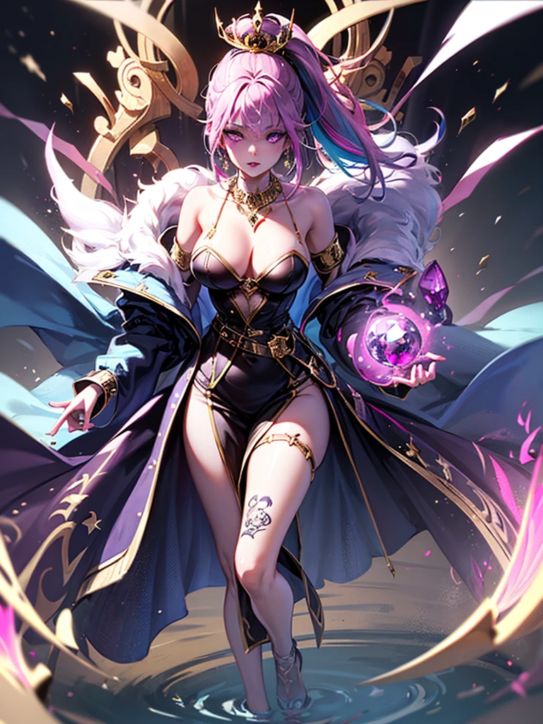 Perfect magician, perfect anatomy, fighting demons,