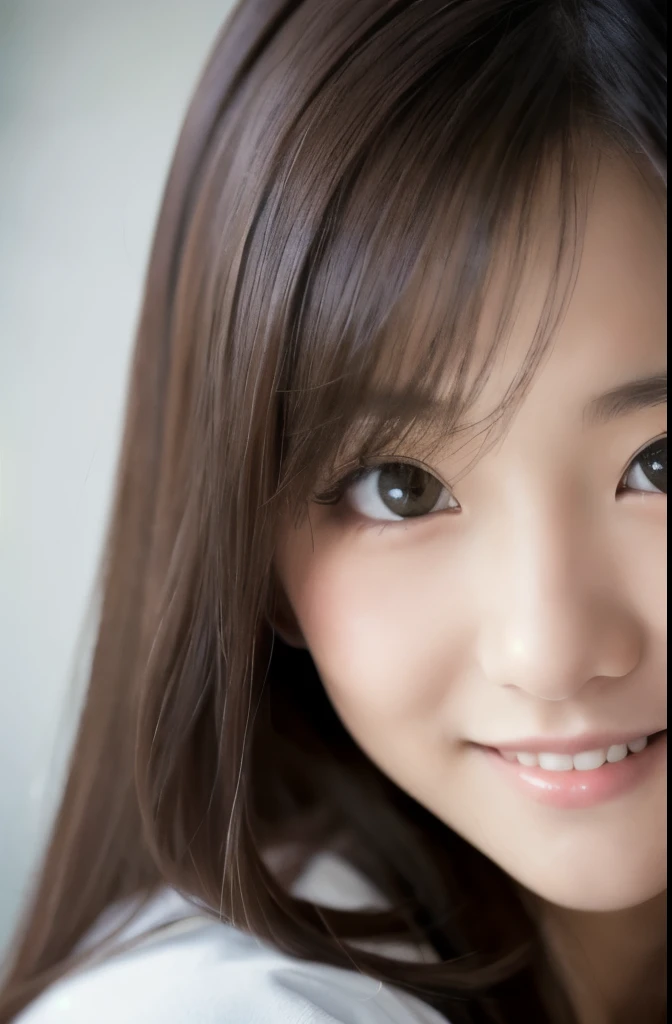 best quality, face focus, soft light, ultra high res, (photorealistic:1.4), RAW photo,(Shinozaki Ai), white skin, kawaii,
1 Japanese girl, solo, cute, (smile), (pupil, lights in the eyes), detailed beautiful face, Medium-sized breasts,(high resolution detail of human skin texture),(long hair),(portrait), upper body, white traditional kimono, in the Photo studio
