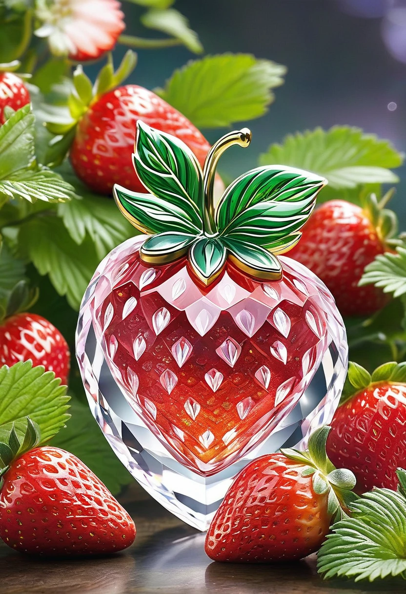 (masterpiece, best quality:1.2), Crystal Strawberry