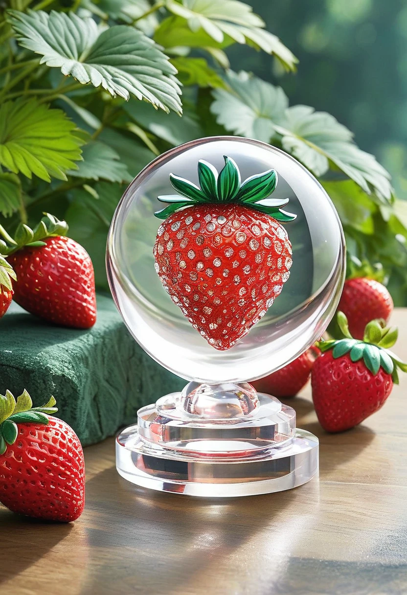 (masterpiece, best quality:1.2), Crystal Strawberry