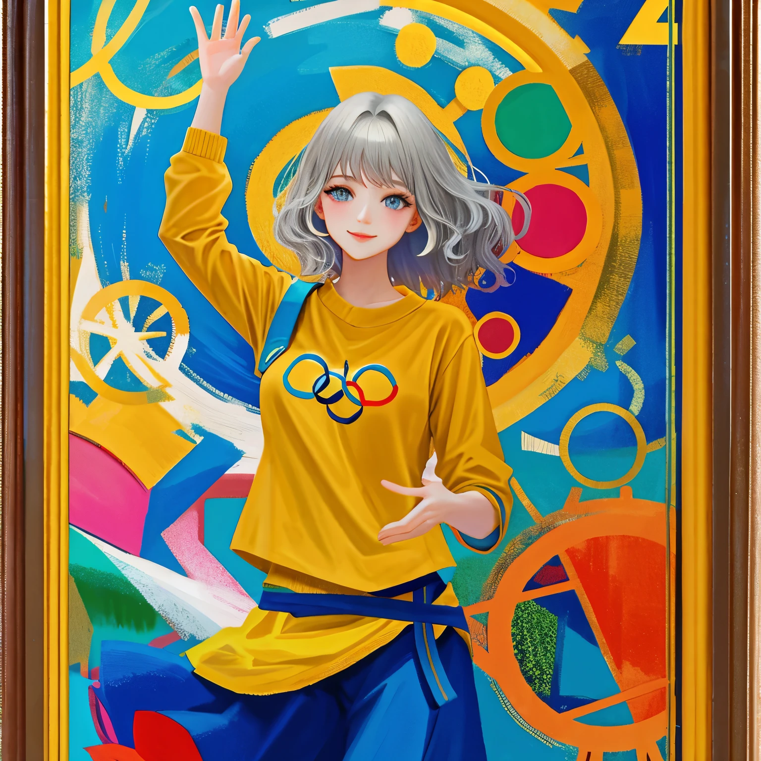 ultra quality, ultra detailed, ultra high resolution, Top Quality photorealistic Illustration, Super Definition, cute illustration:1.3, high Saturation:1.2, detailed beautiful face and eyes, an extremely delicate and beautiful, nice hands, perfect hands, appropriate posture, appropriate configuration, ideal ratio body proportions, absurdres, realistic, hyper-realistic, golden ratio 1.2, drafting board 1.3, ultra quality detailed art, high resolution (HD, 4K, 8K, 16K), color bit depth 24-bit, 48-bit, 8K, ultra high resolution: 1.2, BREAK
artistic and ultimate, strongest and perfect, extraordinary, groundbreaking, astonishing, overwhelming, original, pioneering, innovative, BREAK
gold, blue, green, light blue, yellow, silver, deep red, light purple, deep brown, pink, wine red, BREAK
natural pose, dynamic pose, relaxed pose, BREAK
natural scenery, urban scenery, abstract background, BREAK
casual clothing, traditional clothing, sporty clothing, BREAK
long hair, short hair, curly hair, BREAK
smiling, serious expression, relaxed atmosphere, BREAK
items symbolizing five senses (eyes, ears, nose, mouth, hands), items symbolizing five elements (earth, water, fire, wind, sky), Olympic rings, Angel Number 5 symbol, BREAK
recommended models and LoRA: Anime model (e.g., Anything V4), Realistic model (e.g., Realistic Vision V2), LoRA for detailed face and hands (e.g., Face Detailer LoRA, Hand Detailer LoRA), LoRA for high resolution (e.g., HighRes Fix LoRA), BREAK
Theme: Number 5, history and culture, five senses, five elements, Great Lakes, Olympic rings, Angel Number 5
