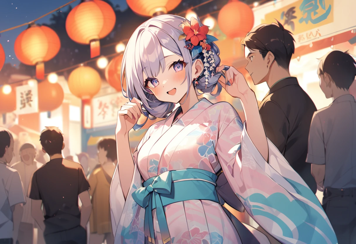 Summer festival　Date　yukata