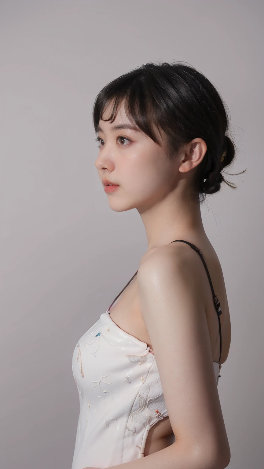 ((masterpiece, Highest quality, High resolution, Realistic, to be born, 8k wallpaper:1.5)), (Huge and stunning goddess shot, Very hot and sexy, Great beauty, Perfect balance, Beautiful body, Slim body beauty: 1.4),short hair,Dynamic Angle,Posing in front of a grey wall、((Focus on beautiful woman's face)),(The grey wall is dimly lit and beautifully blurred so that the model stands out.:1.2)、((Whole body from head to knee:1.5)),, ((showing Underarm:1.1)), ((Underarm:1.1)), here is a woman in a red micro bikini and black leather Harness, Cyberpunk micro bikini , Wearing a matte micro bikini, Cyberpunk micro bikini costume,Wearing micro bikinis and protective gear, I rode it a lot, Harnesses and garters, Wearing a sexy micro bikini, Random sexy poses, Female leopard in sexy pose, Adopt a curvaceous posture, Cyberpunk Angry Gorgeous Goddess, Skin tight red leather micro bikini, Harness,