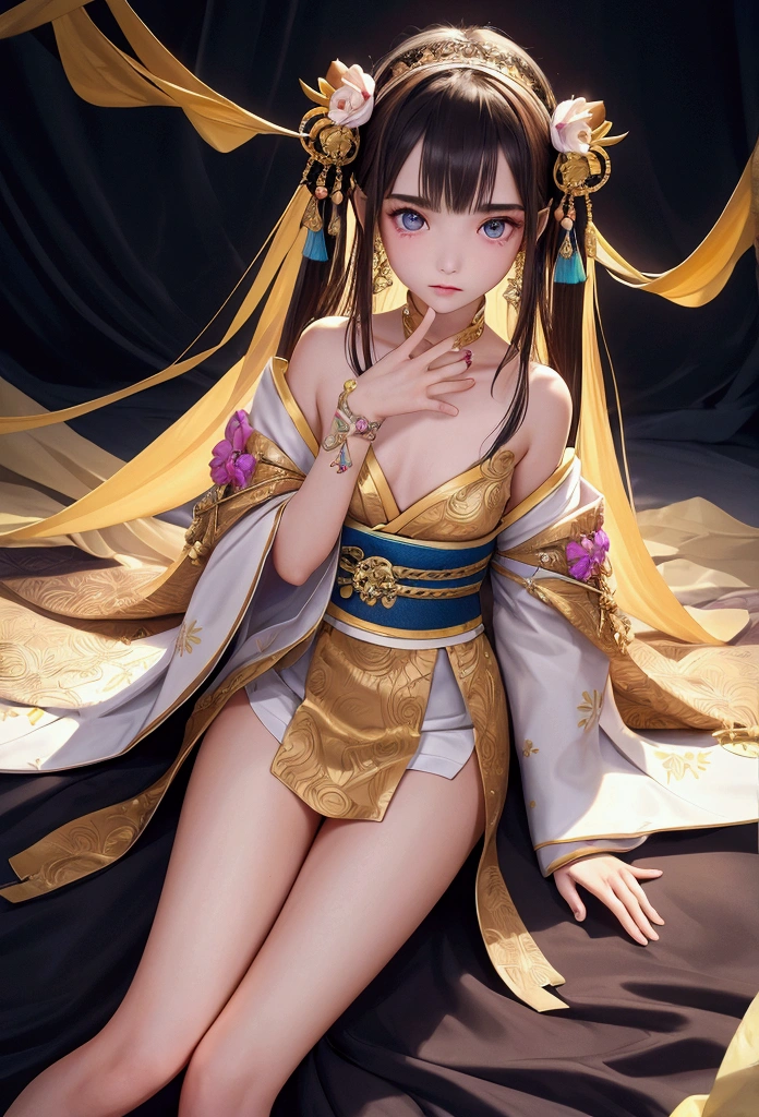 whole body,High resolution,In 4K,Super detailed,Intricate details,Beautiful Faces,12 years old,girl,Crime Slender,colorful,reality,Real,Hola,Perfect Face, Perfect hands, Perfect Legs,Small breasts,front,Both knees,Leg spread,tears,Looking into the camera,sexy,Japanese,secret,Raw photo,Girl