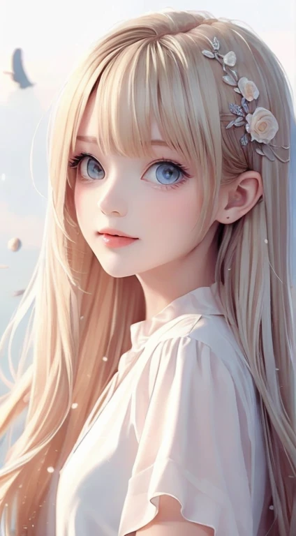 One girl, alone, Highest quality, masterpiece , Ruby Hoshino,  hair ornaments, Shining Eyes, Stars in my eyes, (Star in the right eye:1), (dress:1.4), (Concert 1), On Stage,