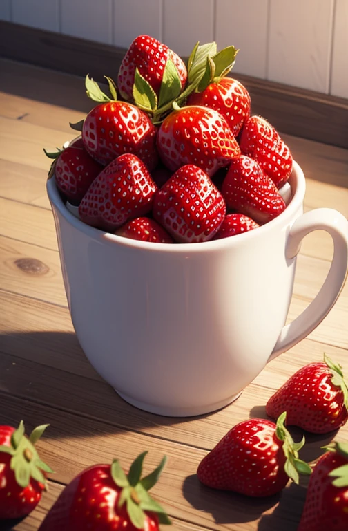 A single strawberry
