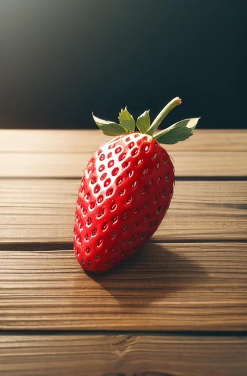 A single strawberry