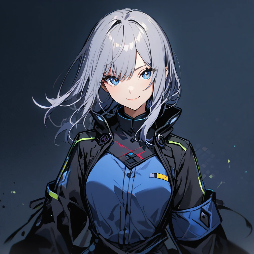 1girl,solo,thinly smile
