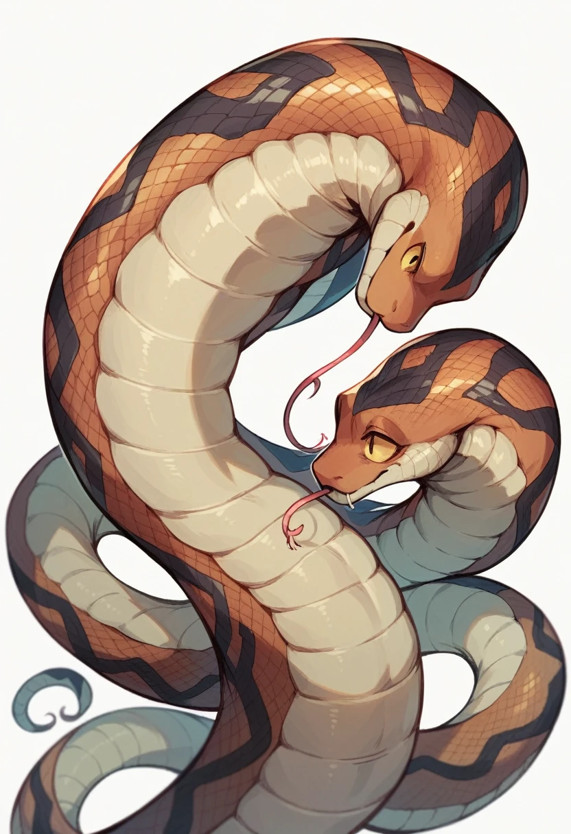 simple background, white background, no humans, snake