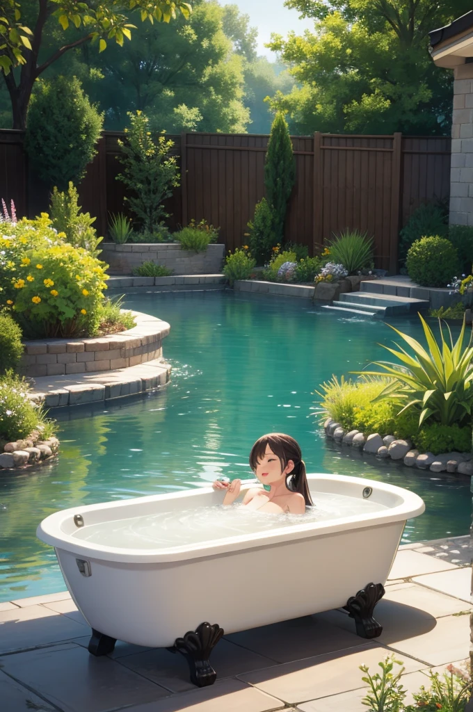 Open-air bath