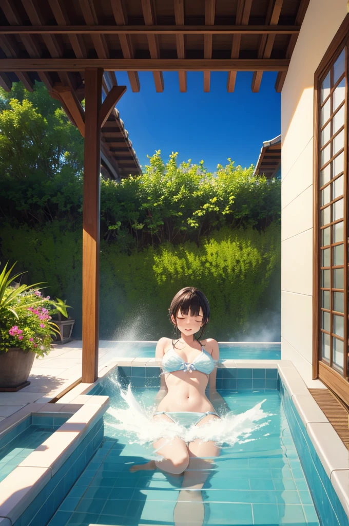 Open-air bath