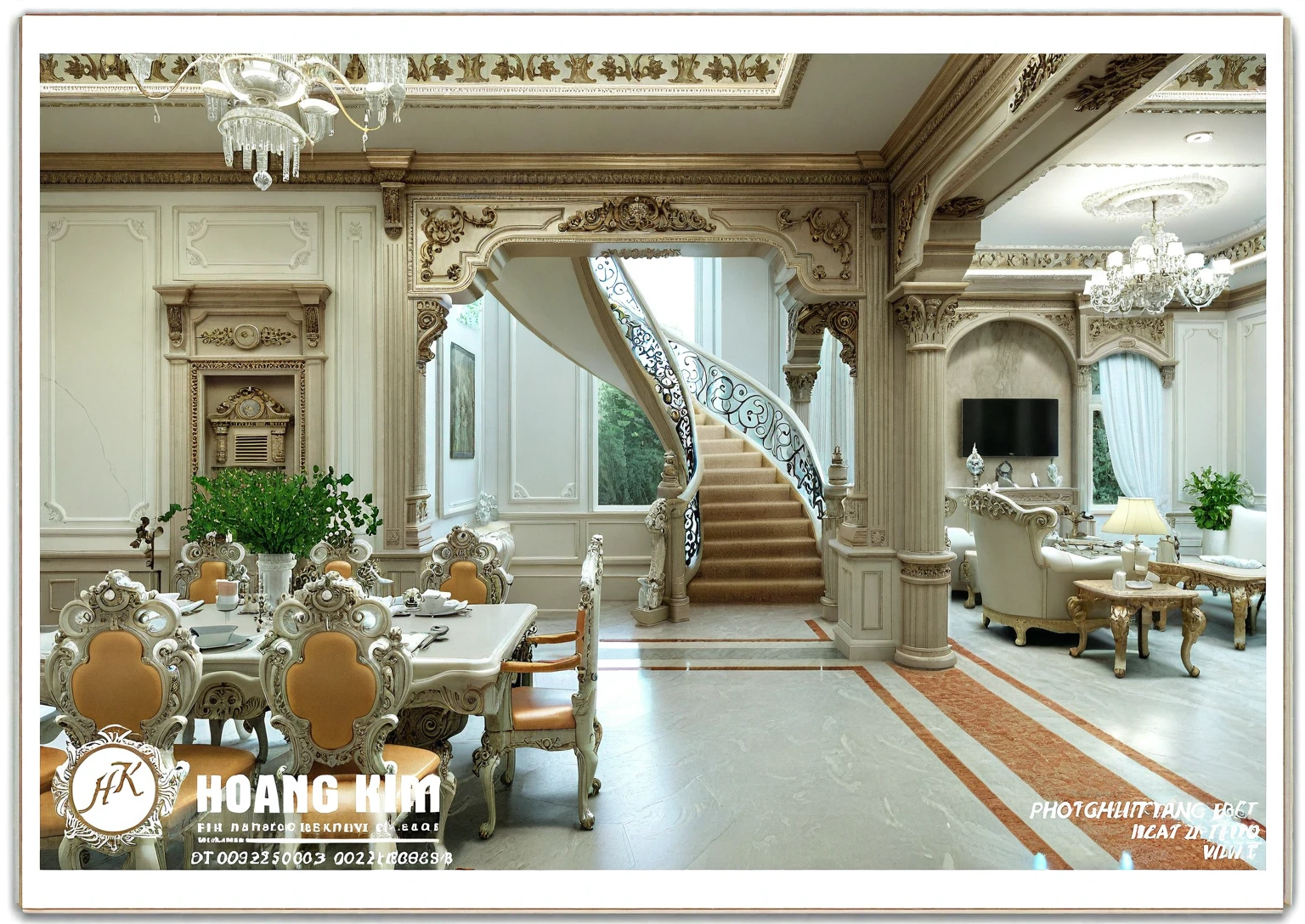 RAW photo, masterpiece, a view of a ( LIVING ROOM :1.3) with a couch, chairs, and a chandelier, highly detailed interior, neo - classical style, neoclassical style, neoclassicism style, interior architect architectural visualization, neoclassical style, in style of classicism, white light sun, rendered in vray, rendered in v-ray, rendered in unreal engine 3d, (photorealistic:1.2), (photorealistic:1.5), best quality, ultra high res, architechture, (leather sofa detail:1.5), neoclassic house, (detailed railing neoclassic:1.5), luxury neoclassical villa, (mable floor details:1.5), (detailed neoclassical carpet:1.5), in the style of neoclassical scene, glass windows, best quality, (Intricate lines:1.5), ((Photorealism:1.5)),(((hyper detail:1.5))), archdaily, award winning design, (dynamic light:1.3), (day light:1.2), (perfect light:1.3), (shimering light :1.4), refection glass windows, (curved line architecture arch:1.2), photorealistic, FKAA, TXAA, RTX, SSAO, Post Processing, Post-Production, CGI, VFX, SFX, Full color,((Unreal Engine 5)), Canon EOS R5 Camera + Lens RF 45MP full-frame CMOS sensor, HDR, Realistic, Cinematic intricate detail, extreme detail, science, hyper-detail, FKAA, super detail, super realistic, crazy detail, intricate detail, nice color grading, reflected light on glass, eye-catching wall lights, unreal engine 5, octane render, cinematic, trending on artstation, High-fidelity, Viwvid, Crisp, Sharp, Bright, Stunning, ((Lifelike)), Natural, ((Eye-catching)), Illuminating, Flawless, High-quality,Sharp edge rendering, medium soft lighting, photographic render, detailed archviz, ((( BRIGHT WHITE Tone : 3 )))