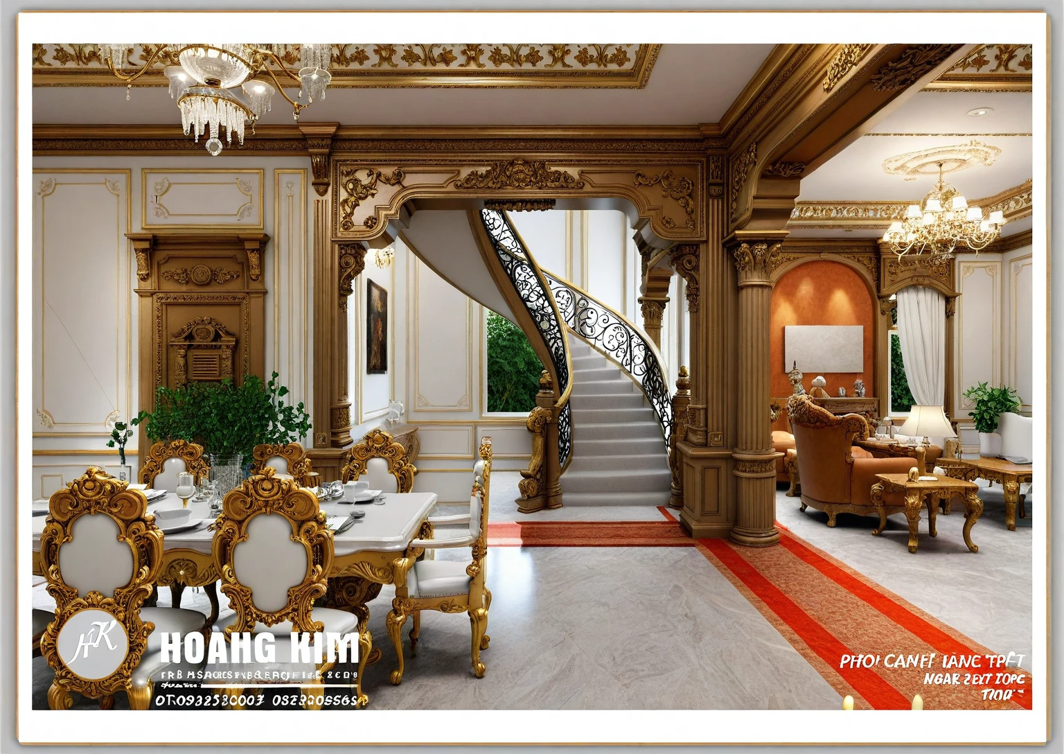 RAW photo, masterpiece, a view of a ( LIVING ROOM :1.3) with a couch, chairs, and a chandelier, highly detailed interior, neo - classical style, neoclassical style, neoclassicism style, interior architect architectural visualization, neoclassical style, in style of classicism, white light sun, rendered in vray, rendered in v-ray, rendered in unreal engine 3d, (photorealistic:1.2), (photorealistic:1.5), best quality, ultra high res, architechture, (leather sofa detail:1.5), neoclassic house, (detailed railing neoclassic:1.5), luxury neoclassical villa, (mable floor details:1.5), (detailed neoclassical carpet:1.5), in the style of neoclassical scene, glass windows, best quality, (Intricate lines:1.5), ((Photorealism:1.5)),(((hyper detail:1.5))), archdaily, award winning design, (dynamic light:1.3), (day light:1.2), (perfect light:1.3), (shimering light :1.4), refection glass windows, (curved line architecture arch:1.2), photorealistic, FKAA, TXAA, RTX, SSAO, Post Processing, Post-Production, CGI, VFX, SFX, Full color,((Unreal Engine 5)), Canon EOS R5 Camera + Lens RF 45MP full-frame CMOS sensor, HDR, Realistic, Cinematic intricate detail, extreme detail, science, hyper-detail, FKAA, super detail, super realistic, crazy detail, intricate detail, nice color grading, reflected light on glass, eye-catching wall lights, unreal engine 5, octane render, cinematic, trending on artstation, High-fidelity, Viwvid, Crisp, Sharp, Bright, Stunning, ((Lifelike)), Natural, ((Eye-catching)), Illuminating, Flawless, High-quality,Sharp edge rendering, medium soft lighting, photographic render, detailed archviz, ((( BRIGHT WHITE Tone : 3 ))), WHITE ORANGE Doussies WOOD