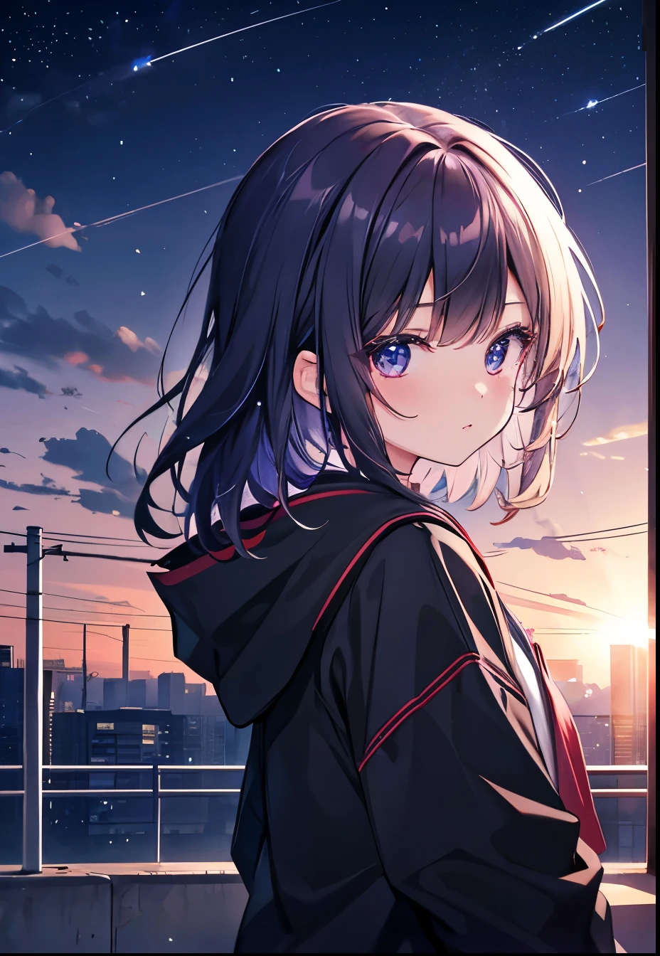 kurokawaakane(1zGame),One girl, alone,View your viewers,8k, Beautiful lighting,symbol-shaped_student, Sparkling_eye, star-shaped_student, star_(symbol),