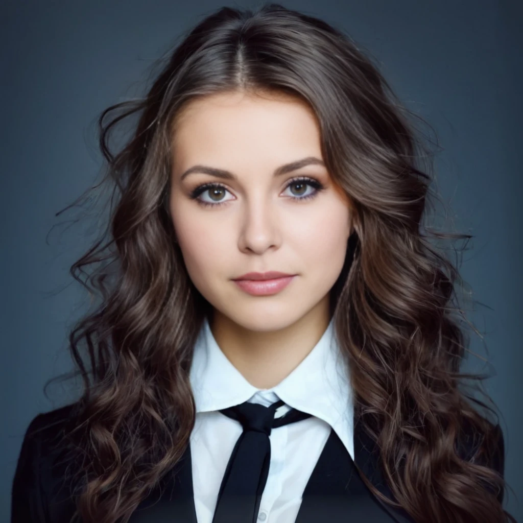arafed femme aux cheveux longs portant un costume noir et une cravate, Fille en costume, Fille en costume, Femme en costume d'affaires, portrait professionnel, belle jeune femme, photo de jeune femme, femme en costume noir, jeune femme d'affaires, portrait professionnel en gros plan, belle jeune femme, photo professionnelle en gros plan, very belle jeune femme, a belle jeune femme