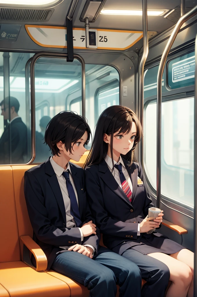 on the train