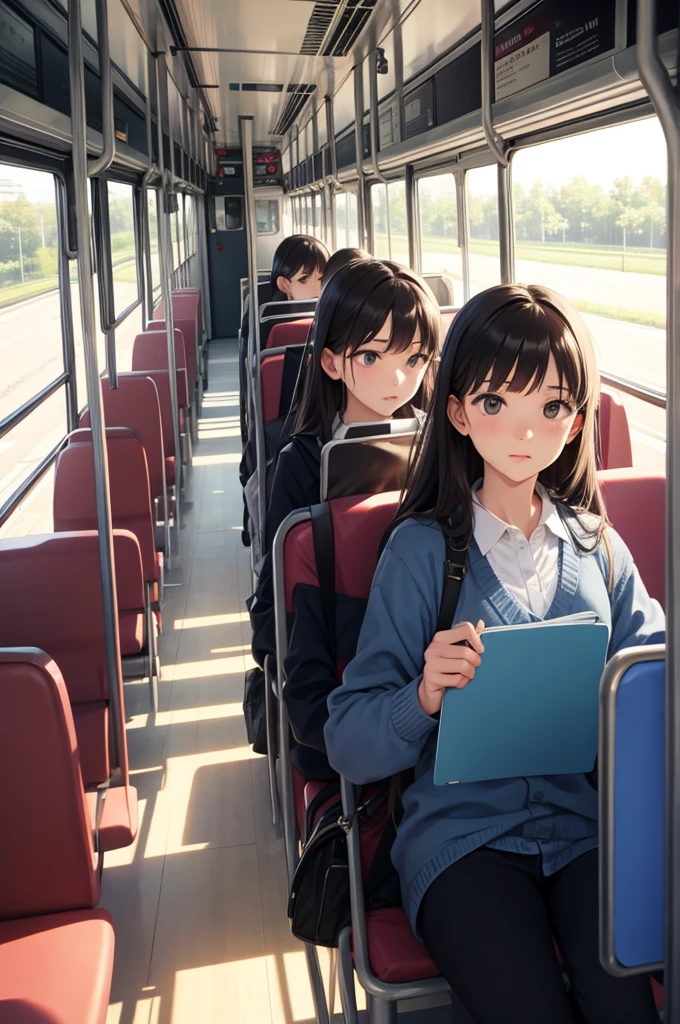 on the bus