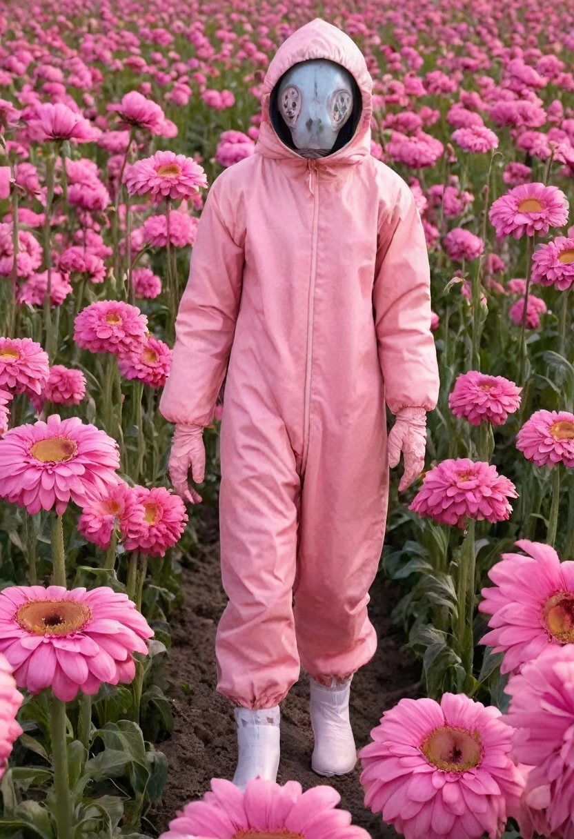 Pictures of the new system, genetic chromosomes, weird, creepy, y2mad, oxide, Among the flower fields, a mutant in pink, pastel tones, profound