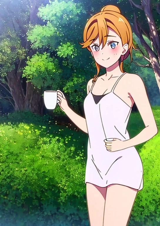 (Naked: 1.4), (See-Through Lingerie: 1.3), (Blushing:1.4),(No Bra, No Panty), Smile, Cowboy Shot, ((A Cup)), Full Body, Underwear
