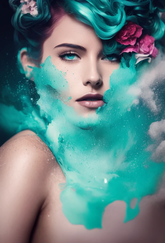 Alberto Seveso art, boudoir, water ink, ink water, ink cloud, Alberto Seveso art, free drawing style, complex part, cinematic lighting, Octane render, 8k rendering, Volumetric lighting.subtle and bright lighting effects"(nsfv:1.3),Best quality,4K,8k,a high resolution,masterpiece