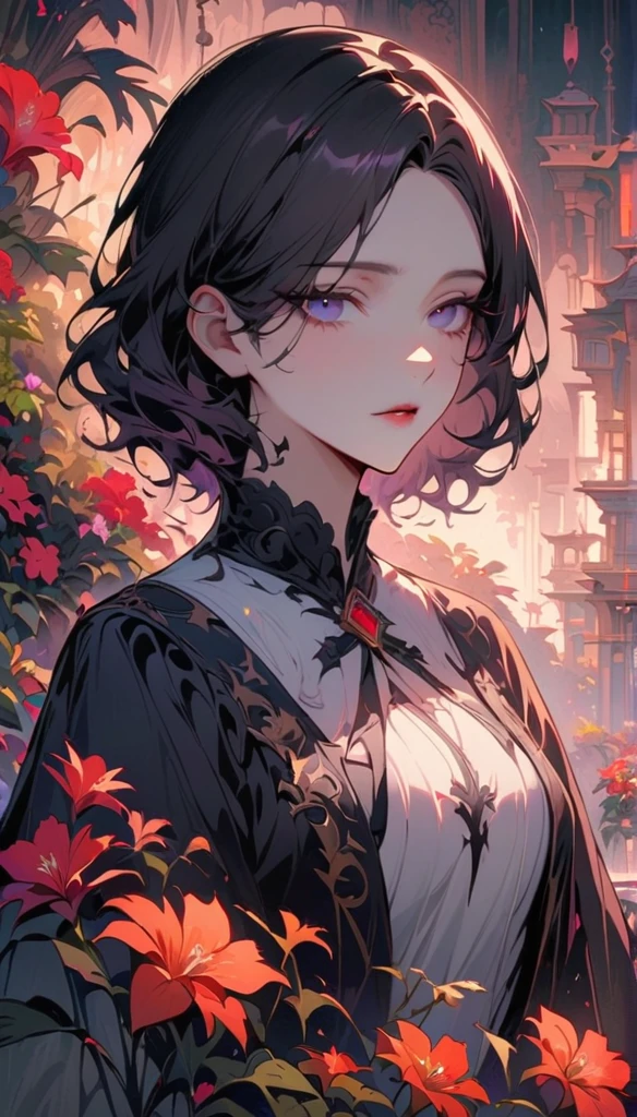 masterpiece,Extremely detailed ofCG unified 8k wallpaper,1 person, beauty of, 実際of, Blur of, Blur of_background, Blur of_prospect, 薔薇flower, depth_of_site, , flower, jewelry, nose, 実際of, Alone of, 武器of隠蔽, 着用ofみ.呪術廻戦ofOtoku worries too.Otoku worries too、漂う紫ofオーラ
風になびく髪,