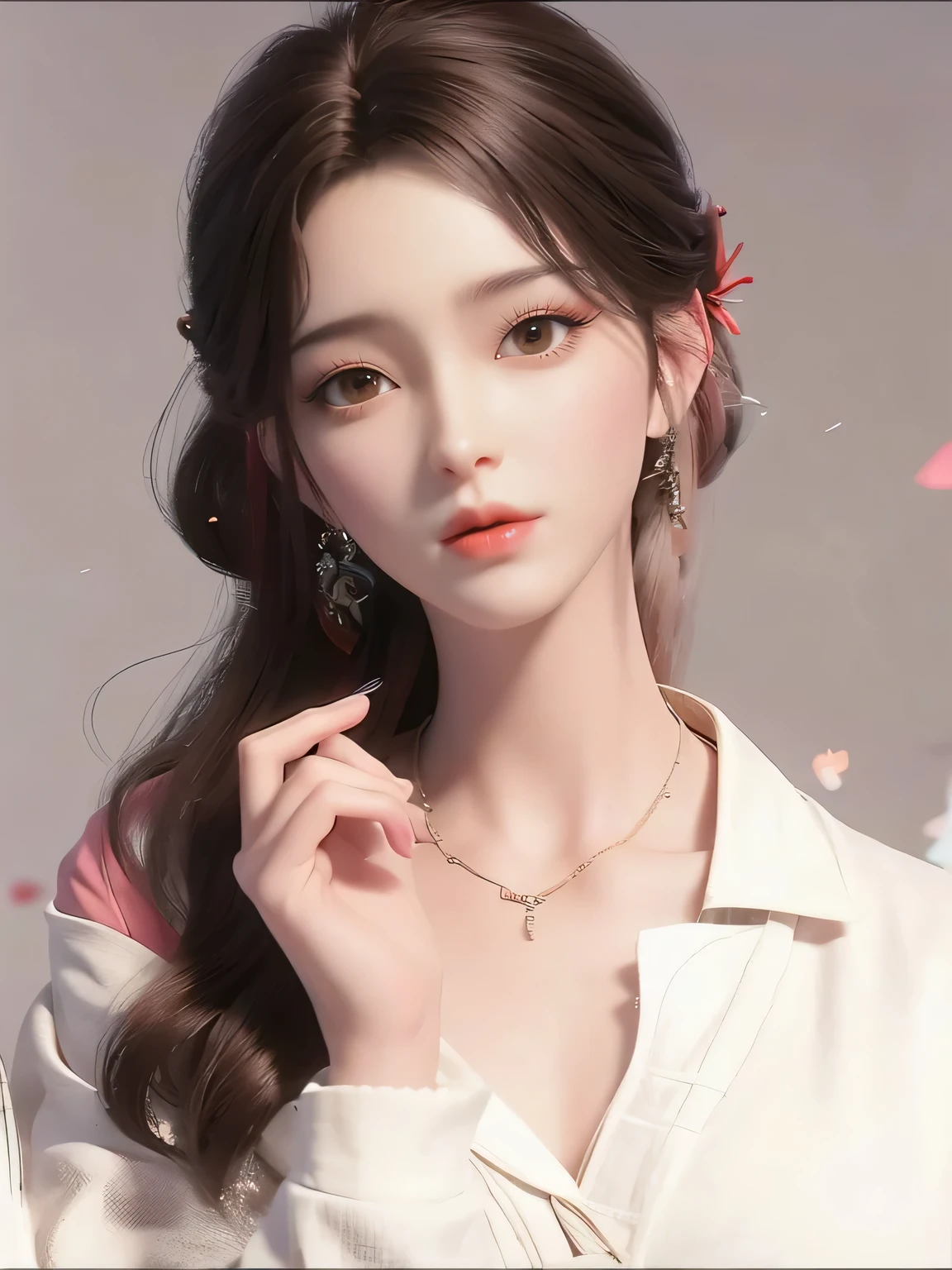 Araffe Asian woman with long hair wearing a pink dress, Lalisa Manobal, Ulzzang, Lalisa Manoban do Blackpink, Parque Roseanne do Blackpink, linda Delphine, Heonhwa Choe, Jaeyeon Nam,  coreana, Jinyoung Canela, maquiagem sul-coreana popular, wan adorable korean face, linda mulher coreana jovem, maquiagem coreana popular