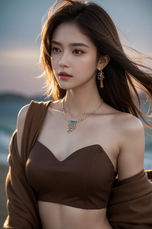 (Masterpiece, top quality, best quality, official art, beauty and aesthetics: 1.2), ((1girl fly in the sky))), ((windy)), (jump), white clouds, blue sky, highest details, (shiny skin), (earrings), sitting by the sea, (Masterpiece: 1.3), (8K, Realistic, RAW Photo, Best Quality: 1.4), Beautiful Face, (Realistic Face), Ridiculous, Attractive, Ultra High Resolution, Ultra Realistic, Highly Detailed, Golden Ratio, (Outdoor, Ocean, Dawn), Sparkle