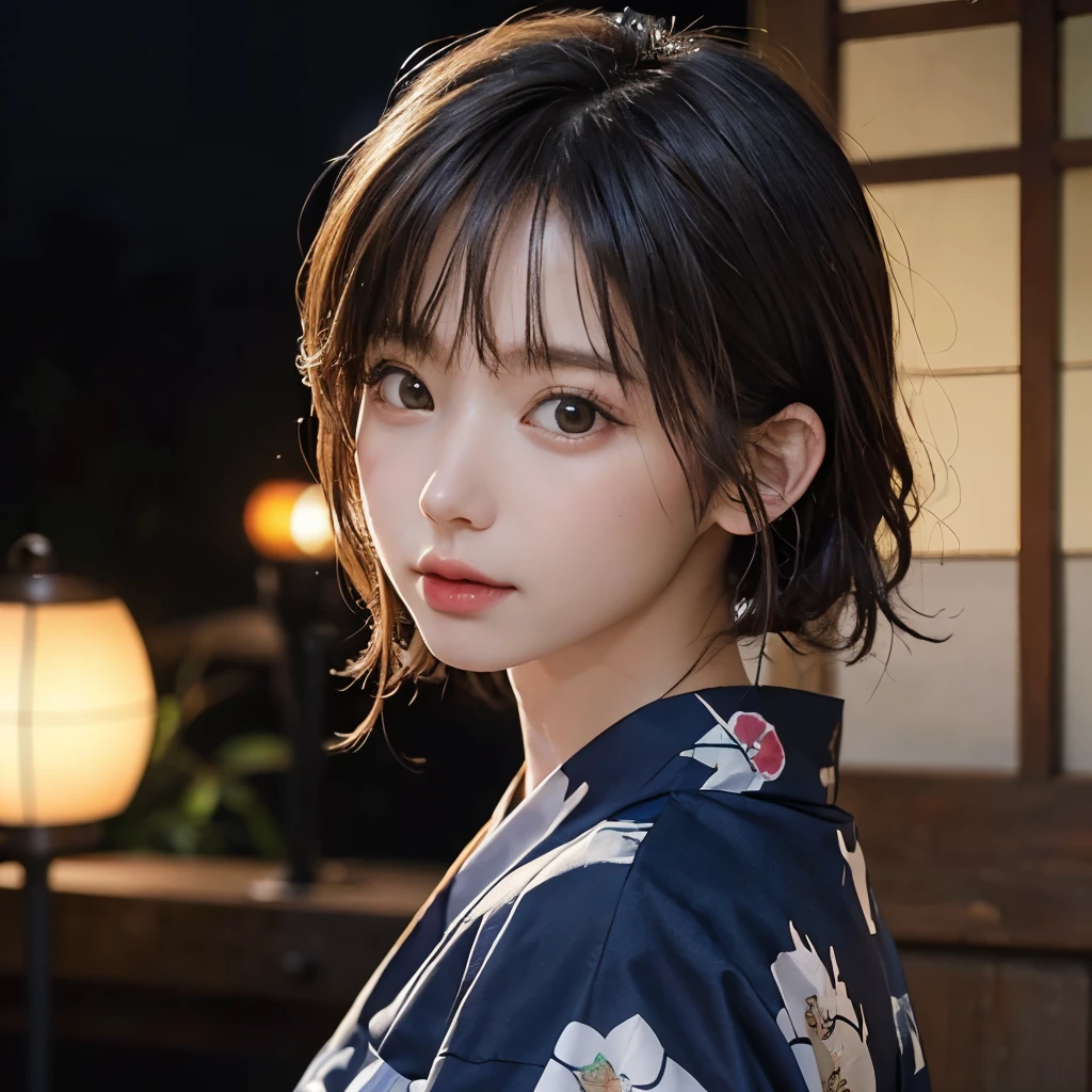 (photoRealistic:1.4), (masterpiece), (Highest quality), (Highest quality), (Most detailed), (Most detailed), (Very detailed), ((Very delicate and beautiful)), Digital single-lens reflex camera, Absurd,(High resolution), 8k ウルトラHD, 4K ,8k, (Realistic:1.3), Browsing Caution,
Old inn, Japanese-style room,
(Biologically accurate), (Not deformed),Beautiful Face, Perfect Face, highly detailed Beautiful Face, Attractive look,
Upper Body, night, View your viewers, From above, From the side,
One girl, Are standing, (Wear a yukata), Off the shoulder,