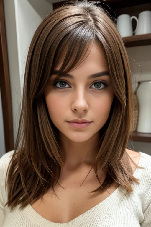 cul de femme brune en sous vêtement