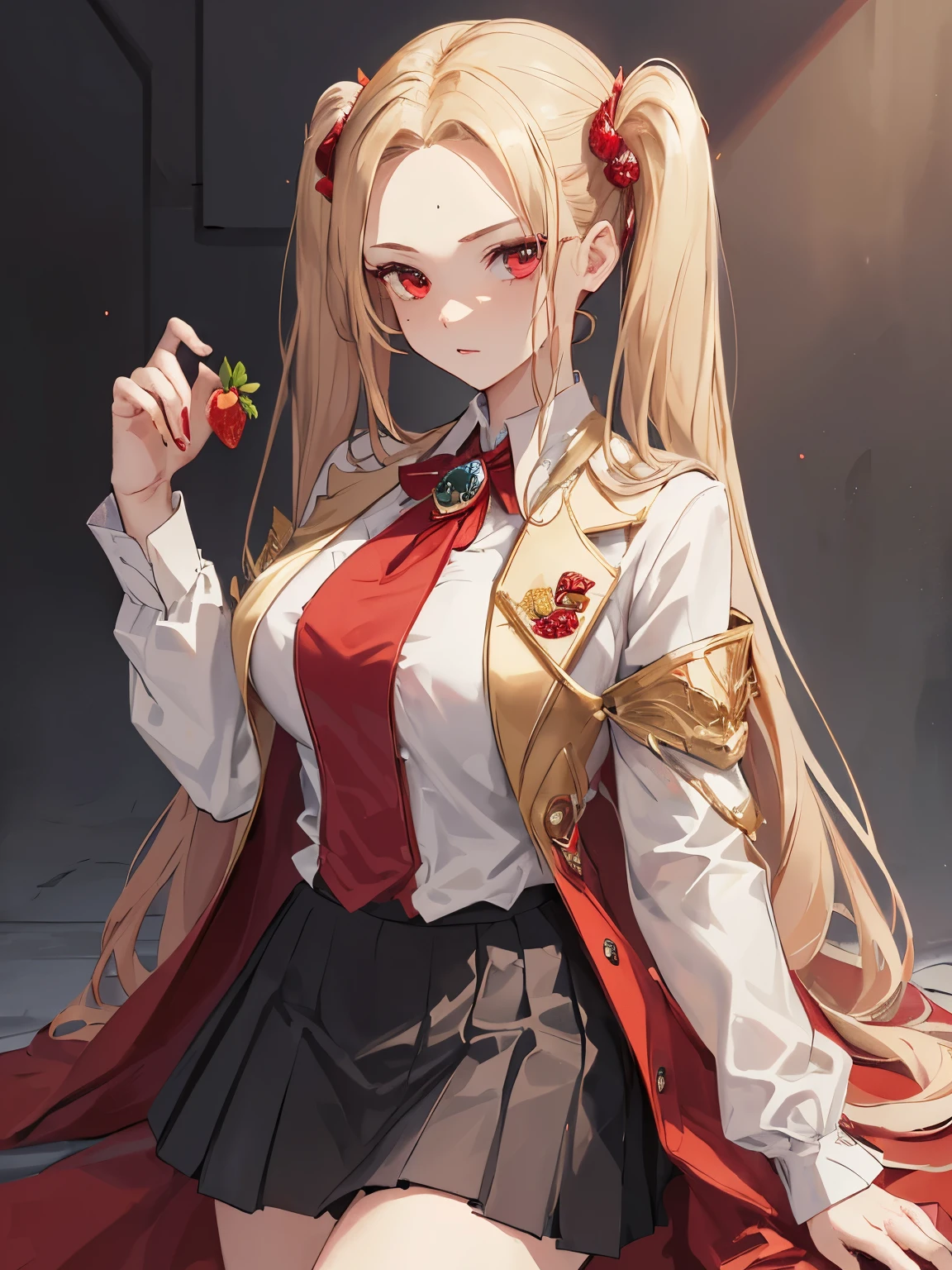 A strawberry,