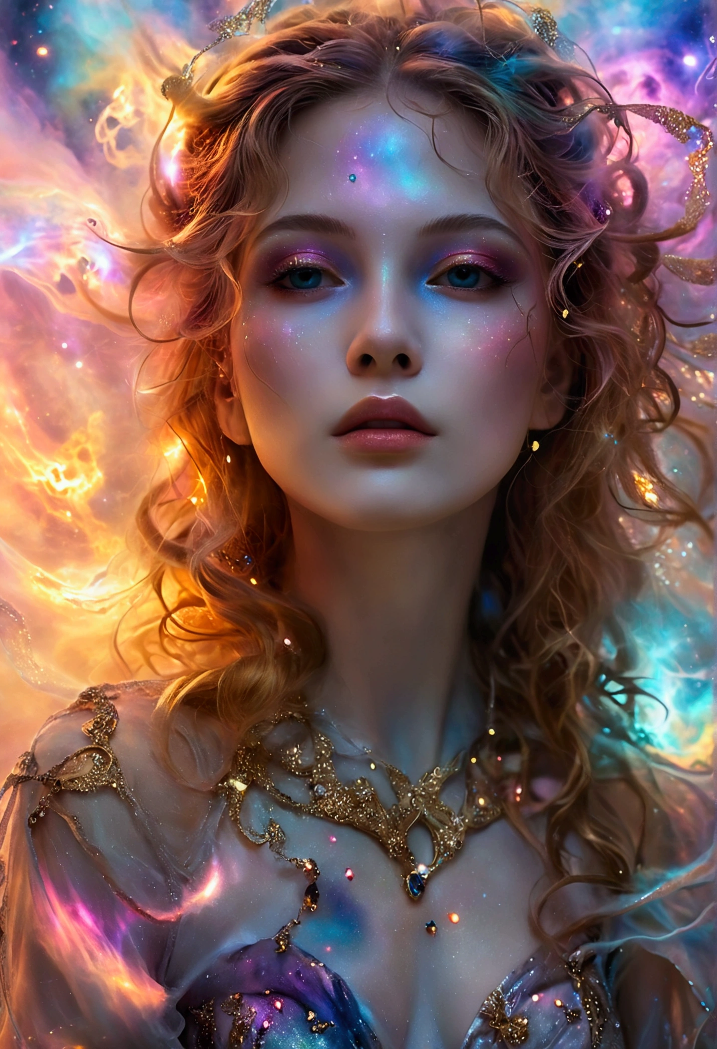 best quality,4K,8 K,a high resolution,masterpiece:1.2,ultra detailed,realistic,photorealistic:1.37,portraits,illustrations,oil painting,rich colors,bright colors,soft lighting,detailed textures,long eyelashes,Lively eyes,detailed lips,ethnic mixed girl,pretty haircut,wearing a masquerade a mask,flowy dress,dancing gracefully in a Venetian garden,when the moon shines on it,sparkling stars in the sky,romantic atmosphere,enchanted garden,fragrant flowers,Whispering Trees,pond with peaceful reflection,Gentle breeze,Quiet atmosphere,Quirky Theme,elegant pose,narrative composition,Majestic Columns,decorative a masks,hidden identities,fairytale setting,Magic Night Scene,Mysterious charm,unearthly beauty,artistic image. a mask,Close-up of a masked man, dreamy gothic girl, fire render,  Beauty girl. ((in full growth, uncut graceful figure, Beautiful legs, fast dance pose, brunette, beautiful face with expressive eyes, light white tones, fluffy skirt made of blue iris petals, Esbian Full Body, White background, daylight , Efeito de Luz, minimalist, Sun, pure tenderness, soft lighting, Realism, woman, who dances on a super-giant petal of a deep blue iris flower (petals made of thin, soft voile fabric, full background of flowing transparent blue petals, soaring flower one in the hand - long stem above the head, huge giant blue iris flower, over her head, Smoke effect, fog, mixed with blue iris petals), ((ss-through)), masterpiece, ReV Анимированныелbest quality)), ((masterpiece)) , (in detail), 1 girl, off shoulder sweater,