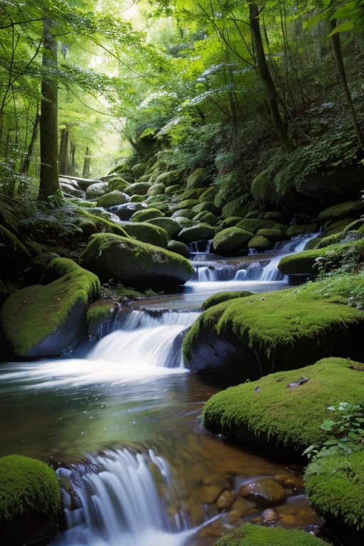 Highest quality、masterpiece、Lush forest