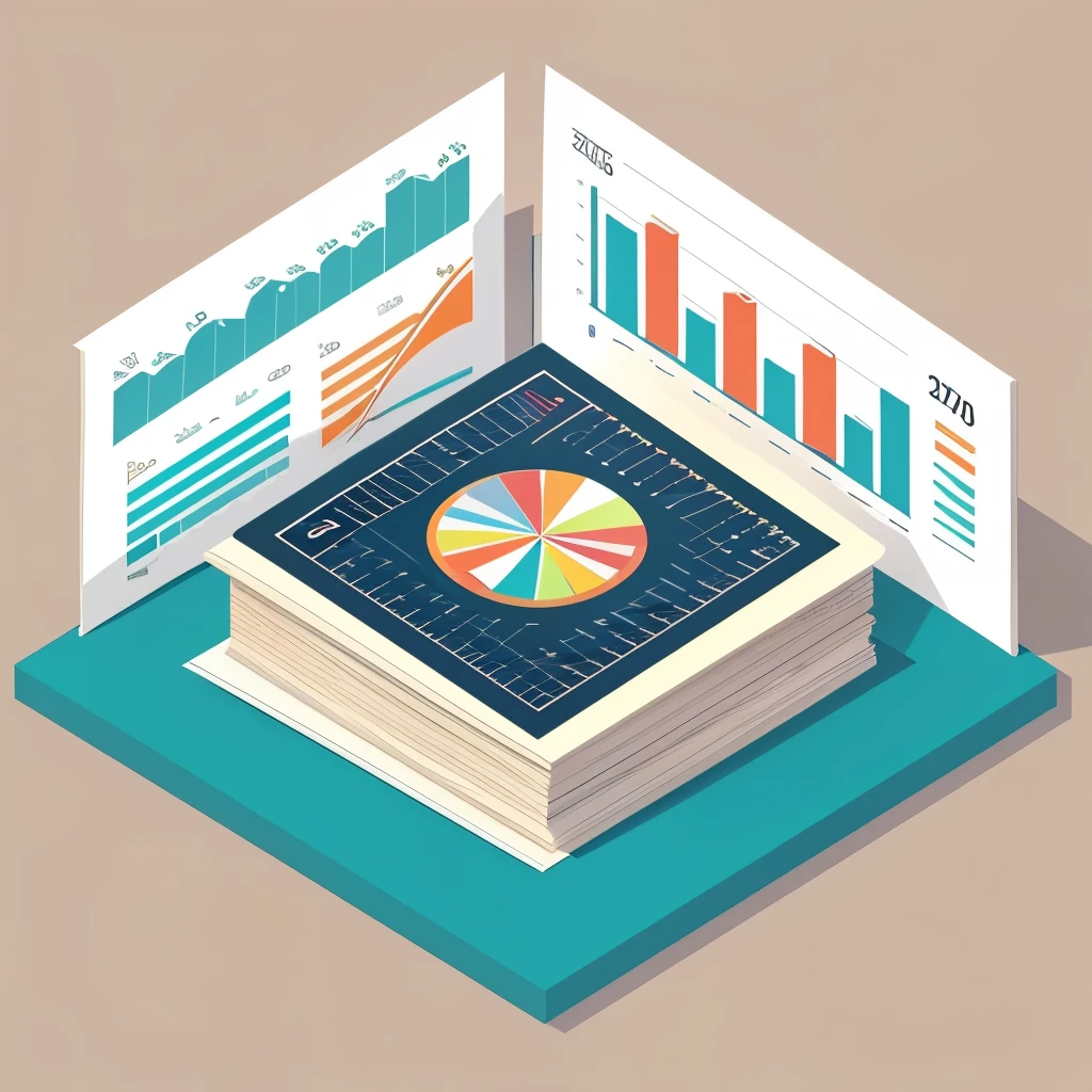 detailed 2d illustration,
corporate animation style,
High resolution 16k,
Ultra-detailed,
flat illustration,
flat design,
isometric design,
isometric style,
isometric invironment,
detailed scene,
no human,
pie chart,
bar graph,
stock chart,
paper.