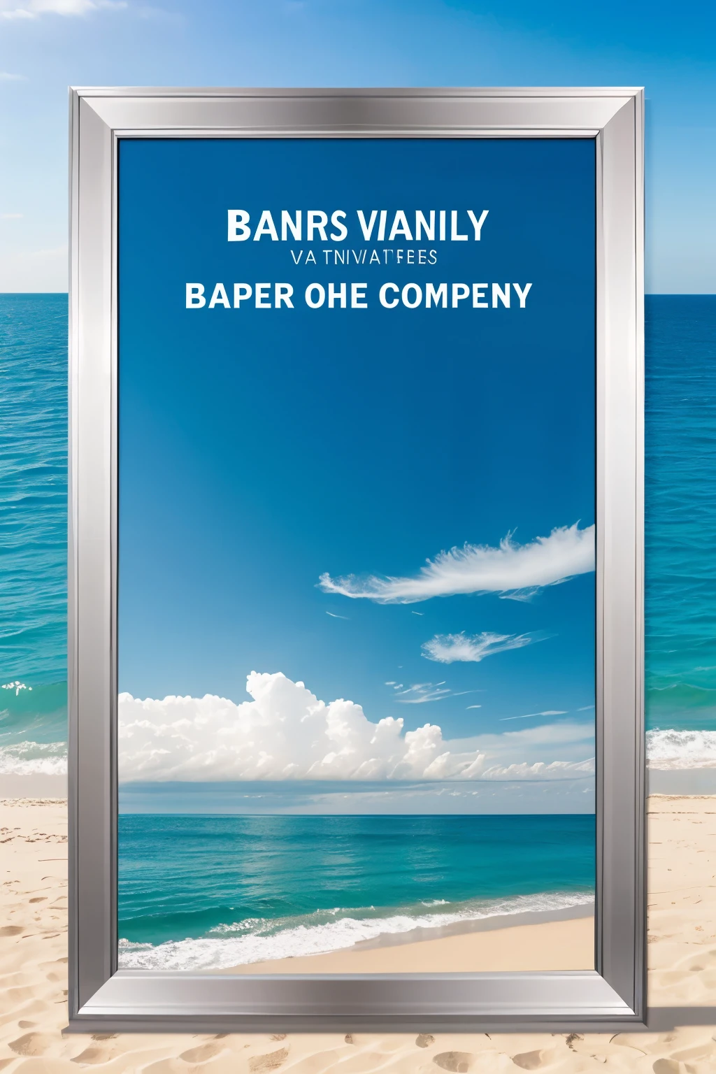 Banner, Advertise Company Vacations, Aluminum Frames