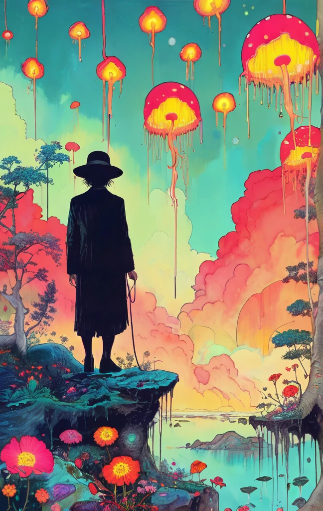Psychedelics, someone watching me, loneliness, paranoia, paranoia, wanting to die, not worth it, lots of stares. Lots of malice.