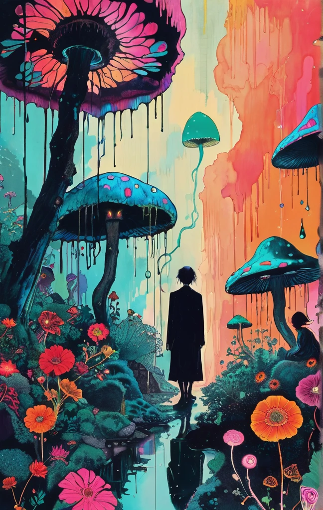 Psychedelics, someone watching me, loneliness, paranoia, paranoia, wanting to die, not worth it, lots of stares. Lots of malice.