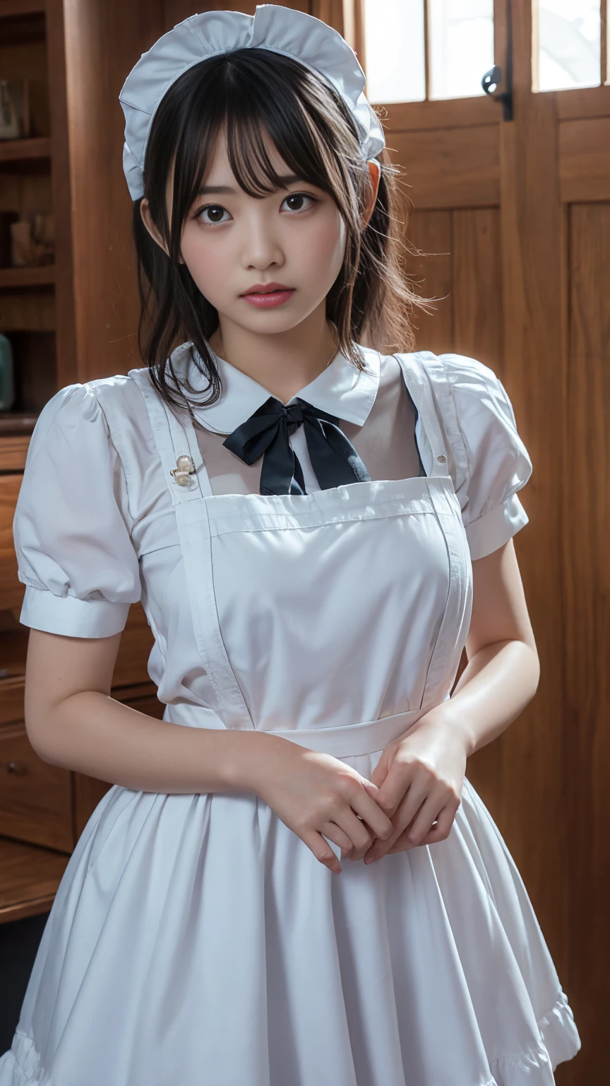 masterpiece, Highest quality, High resolution, 18+ Adult content, Sensual, Intimate, Emotional, Passionate, romantic, sweet, Adorable, Innocent, Pure, Enchanting, Enchantingな, Charm, mysterious, Enchantingな, Enchanting, Immersive, Enchantingな, dream-like, Surreal, Imaginative, Whimsical, artistic, Avant-garde, timeless, elegant, Sophisticated, chic, Sophisticated, Individuality, original, Enchantingな,((Maid clothes:1.3)),