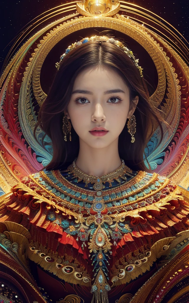 (masterpiece, Top quality, best quality, Official Art, beautiful and aesthetic:1.2), (1 Girl), Extremely detailed,(Fractal Art:1.3),rich and colorful,The most detailed