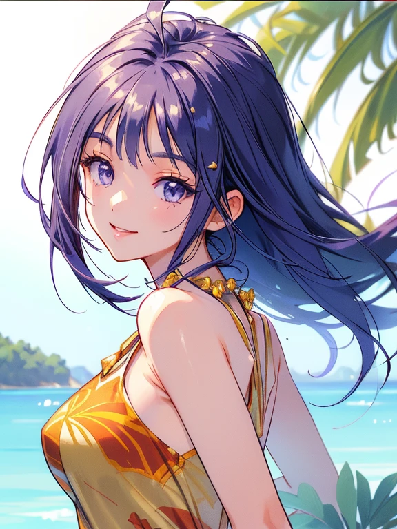 ((masterpiece)),((Ayako Katagiri)),((Katagiri Ayako)),((A happy smile)),Anatomically perfect fingers,(((Tropical))),(((A moment of summer)))
