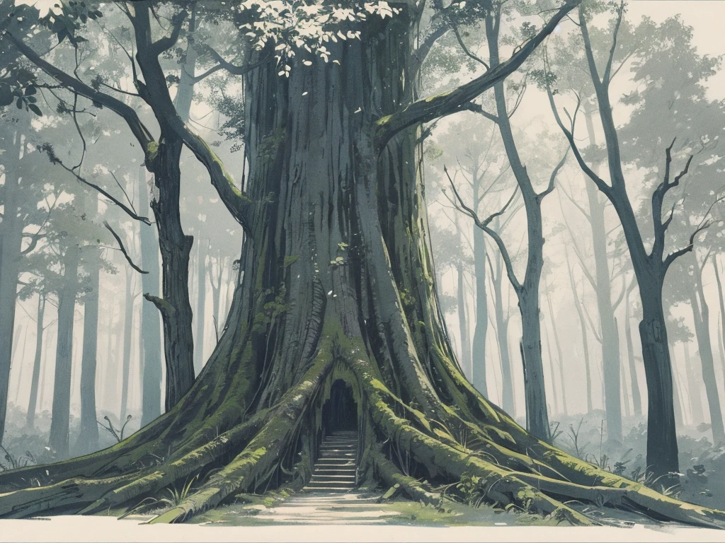 small forest drawing
