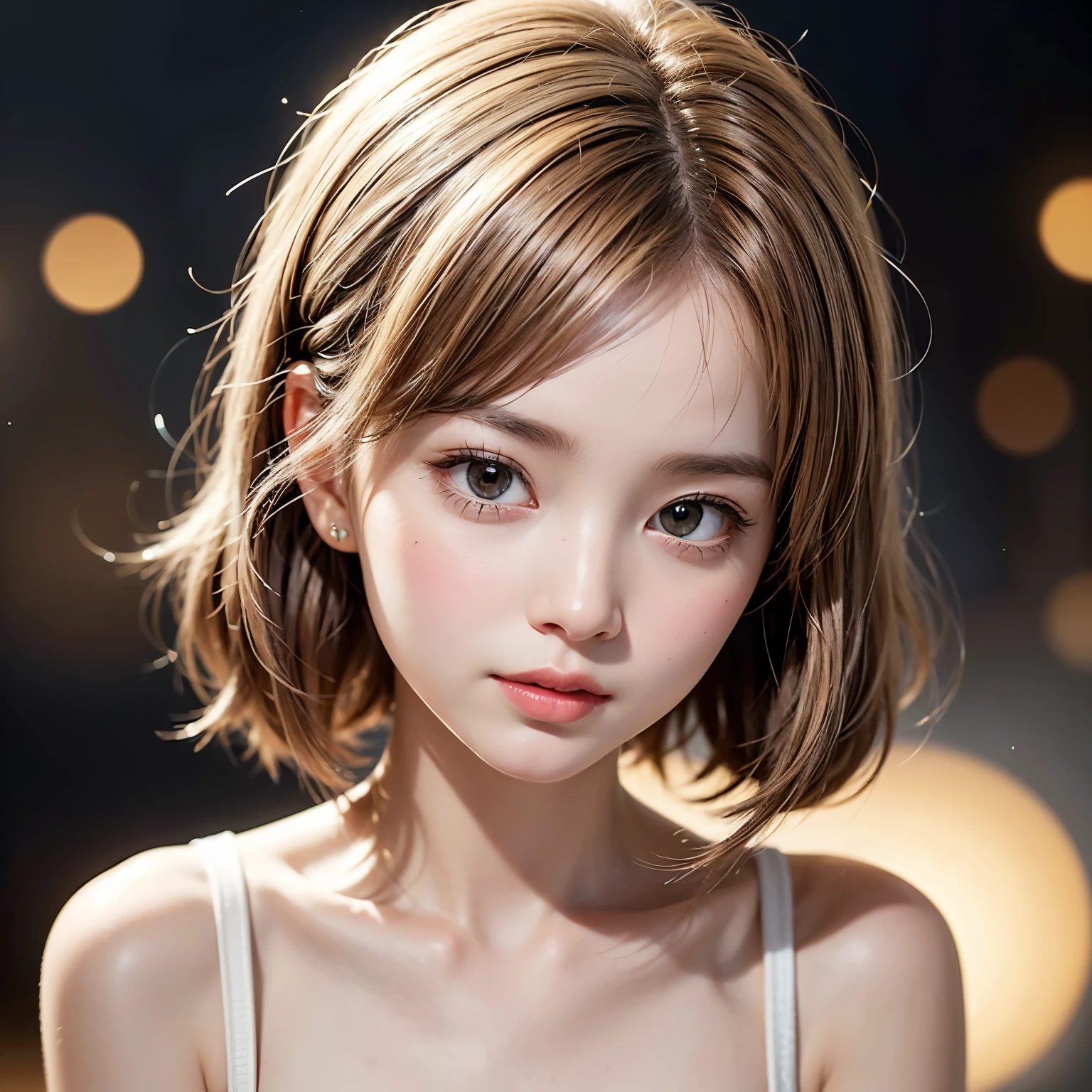 (Extremely Detailed ((Personification as a 12yo KAWAII girl of (" grace Kelly "))) with Characteristics Items), High-level, 8K Masterpiece TopQuality Ultra-detailed CG, Absurd detailed wallpaper, PerfectLighting, aesthetic LifeLike Rendering, MysticSight, Haze Tyndall Scattering, (Studio GRAY Background with (Oodles Dazzling RainbowColorParticles (BokeH))), ((Assfocus) RoundlyButts ThighGap), (Exposed:0.5) 🔞 BREAK (Acutance:0.8), (NOGIZAKA FaceVariations) Extremely Detailed very KAWAII FaceVariations, Childish CaptivatingGaze Detailed Reflective Eyes with (SparklingHighlights:1.28), Detailed (Voluminous LongEyelashes:0.88)、Glossy RedLips with beautiful details, Kissable tongue, RosyCheeks, Radiant PearlSkin with Transparency, Glowing DowneyHair . { (Dynamic LifeLike expressions:1.4) | (:d) }, (large eyes:-1) .