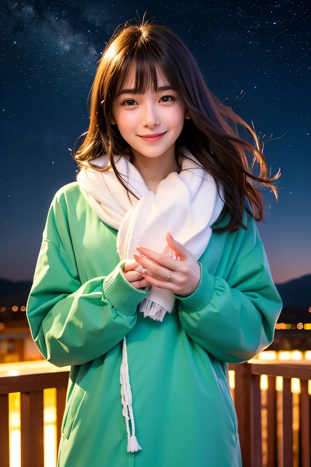 The stars floating in the night sky, you and me、In our world, just for the two of us, your eyes shine with a smile、I'm melting, I feel a warmth that I can reach if I reach out my hand, but the voice that resonates deep in my heart
「I don't want to leave」The only thing that lights up the bittersweet darkness are my memories of you Even on nights filled with tears I want to be wrapped in this love I swear beneath the starry sky I'll protect you forever Even if fate changes, this love won't change