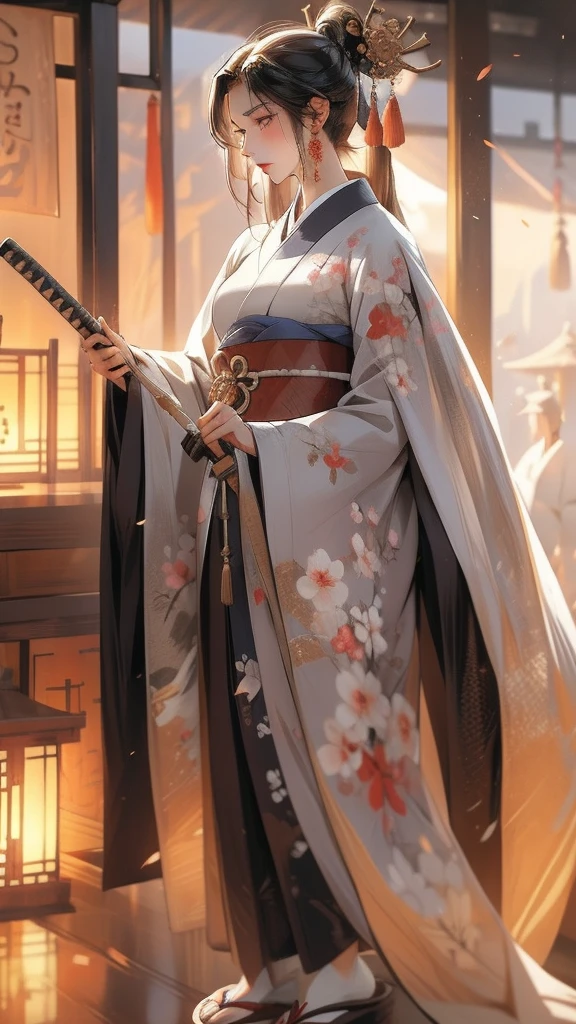 Here is a detailed profile of a beautiful young Japanese girl in martial artist attire, described in a prompt format:
---
- **name**: Aiko Sato - **kor**: 22 years - **Height**: 1,65 meters - **Weight**: 55 kg
- **eyecolor**: dark brown - **Hair color**: black, long, smooth, up to the waist - **skin tone**: clear, with a slight peach tone - **muka**: Delicate with soft features; large, expressive eyes; thin, well-defined eyebrows; small, well-proportioned nose; pink, slightly curved lips in a gentle smile
**outfits**:
- **Martial Artist Outfit**:
- **upper part**: White cotton kimono with navy blue details on the edges, fitted at the waist with an obi (range) Navy blue - **Bottom**: Martial artist baggy pants, matching the kimono, allowing full mobility - **shoes**: or (traditional japanese socks) e zori (sandals)
- **Accessories**: Black belt tied across the forehead, with a kanji symbol representing "strength" (force)
**stance**:
- **jeneral**: Confident and centered, with an upright posture and attentive eyes - **movimentos**: Graceful and precise, showing martial arts experience
**Additional Detail**:
- **Personalidade**: Determined and focused, but with a gentle and compassionate side - **Hobbies**: martial arts training, Japanese traditional painting and meditation (Sumi-e)
**enviroment**:
- **Local**: Traditional Japanese dojo, with tatami mats and wooden walls, decorated with calligraphy scrolls and training weapons (bokken, bo staff)
--- This profile can be used as inspiration for descriptions in stories, digital art or any other creation you have in mind.