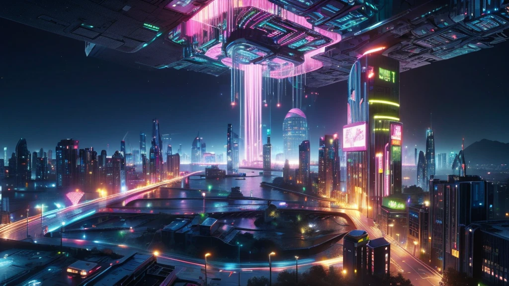(((a medium-breast bikini slim GIRL with black micro sunglasses))), (((aiming at viewer with a pistol))), a balcony of a futuristic building, aerial view of an ultra-futuristic megalopolis, many metal buildings and houses in dark colors from dark blue to black, a cidade tem tons de cinza metal, has smoky metal structures , industrial environment with smoke and fog around, carros escuros nas ruas, desert megalopolis, trilhos e trens modernos de de metal passando estre as ruas da cidade, tall futuristic metal buildings, many ultra modern buildings around, realistic, detailed, sci-fi.