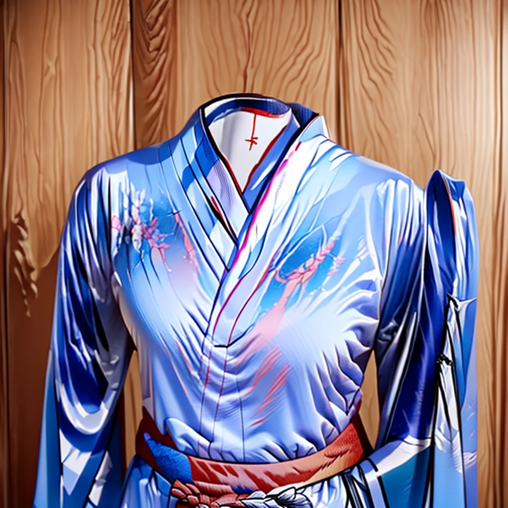 Kimono (invisible, no humans, Headless, Faceless:1.5), cute big breasts, Ridiculous, High resolution, Super detailed, clothing details